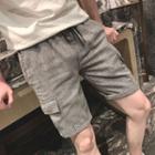 Houndstooth Drawstring Shorts