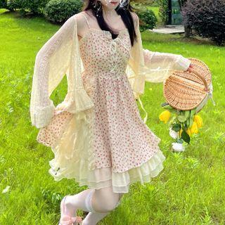 Sleeveless Floral Sleeveless Dress