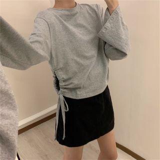 Lace Up Long Sleeve T-shirt