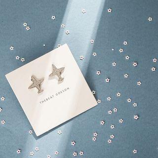 Rhinestone Plane Earring