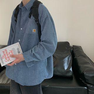 Long Sleeve Corduroy Oversized Shirt