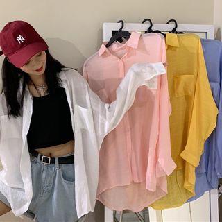 Plain Pocketed Light Shirt