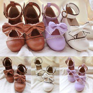 Block-heel Lace-up Pumps
