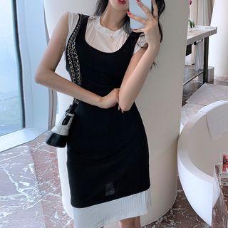 Mock Two-piece Mini Tank Dress