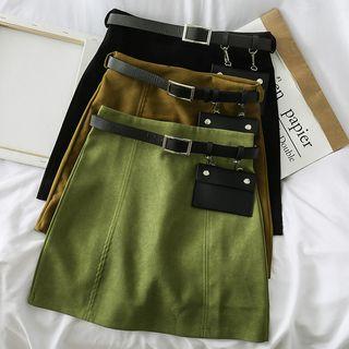 A-line Mini Skirt With Pouch