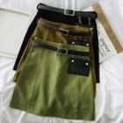 A-line Mini Skirt With Pouch
