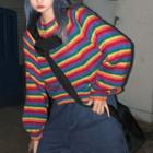 Striped Sweater Stripe - Rainbow - One Size
