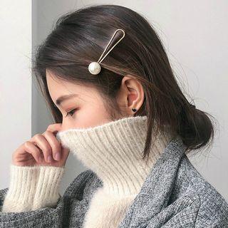 Faux Pearl Hair Clip Faux Pearl - White - One Size