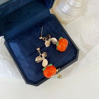 Sterling Silver Tomato Drop Earring
