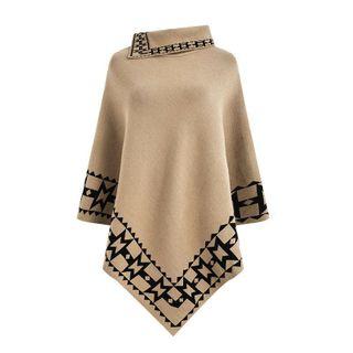 Jacquard Cape Sweater