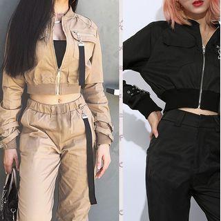 Zip Cargo Jacket / Harem Pants
