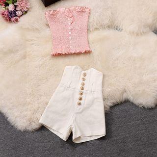Set: Smocked Tube Top + Shorts