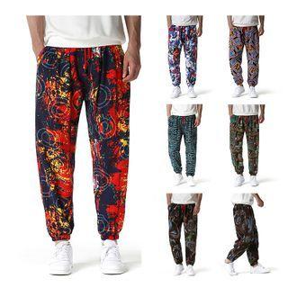 Geometric Print Sweatpants