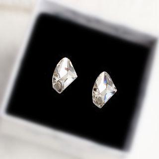 Diamond-cut Faux Crystal Earring