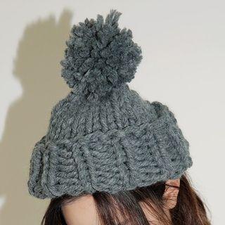 Pom Pom Chunky Knit Beanie