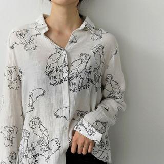 Owl Print Shirt