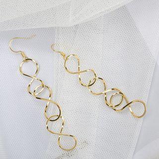 Twisted Alloy Drop Earring