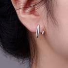 Polished Alloy Earring With Gift Box - 1 Pair - Silver - One Size