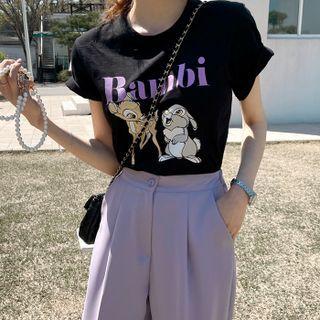 Bambi Round-neck Cotton T-shirt