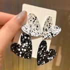 Splash Ink Heart Stud Earring