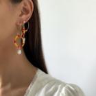 Beads Hoop Earrings Gold - One Size