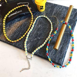Bead Flower Choker