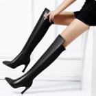 Rhinestone High Heel Over-the-knee Boots
