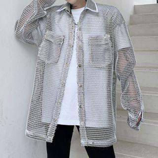 Fishnet Shirt Jacket