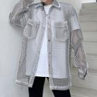 Fishnet Shirt Jacket