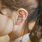 925 Sterling Silver Cuff Earring 1 Piece - L