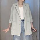 3/4-sleeve Oversize Blazer