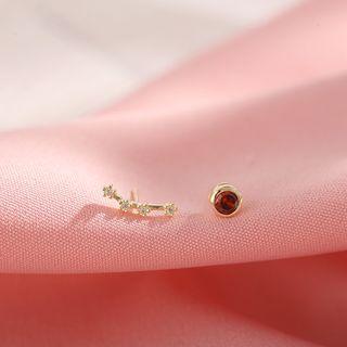 Non-matching Rhingstone Drop Earring (various Designs)