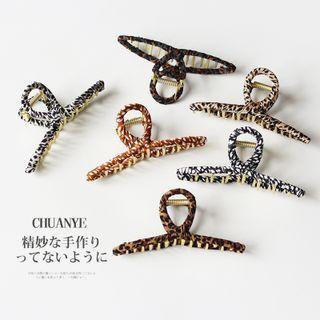 Leopard Print Hollow Hair Claw