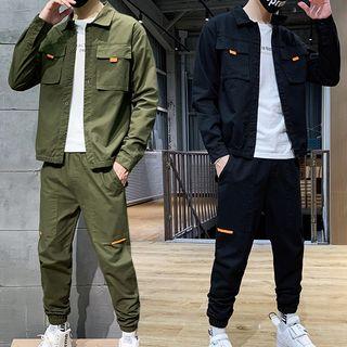 Set: Pocketed Shirt Jacket + Cargo Pants