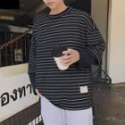Mock Two Piece Striped T-shirt