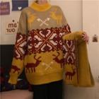 Jacquard Christmas Sweater / Scarf