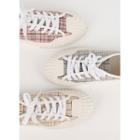 Cap-toe Plaid Sneakers