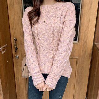 Dip-back Cable-knit M Lange Sweater