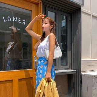 U-neck Roll-edge Tank Top