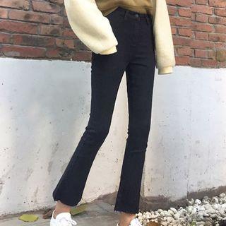 Plain Boot-cut Jeans