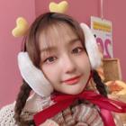 Heart Accent Ribbon Chenille Earmuffs