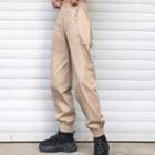Gathered Cuff Pants With Chain