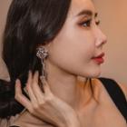Linked Oblong Earrings Silver - One Size