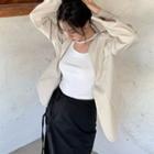 Camisole Top / Blazer / Midi A-line Skirt / Dress Pants / Set