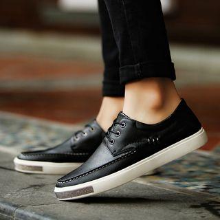 Lace-up Stitched Sneakers