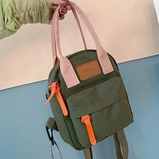 Canvas Top Handle Mini Backpack