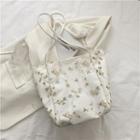 Canvas Lace Embroidered Tote Bag