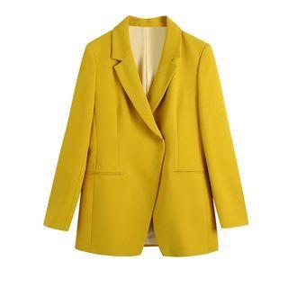 Plain Blazer / Loose Fit Dress Pants / Set