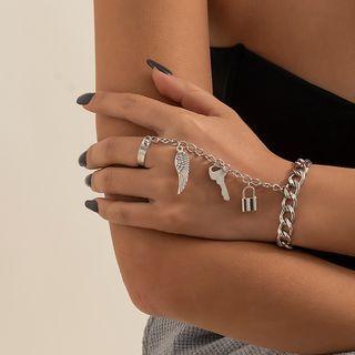 Pendant Alloy Ring Bracelet