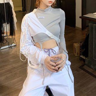 One-sleeve Top / T-shirt / Harem Pants